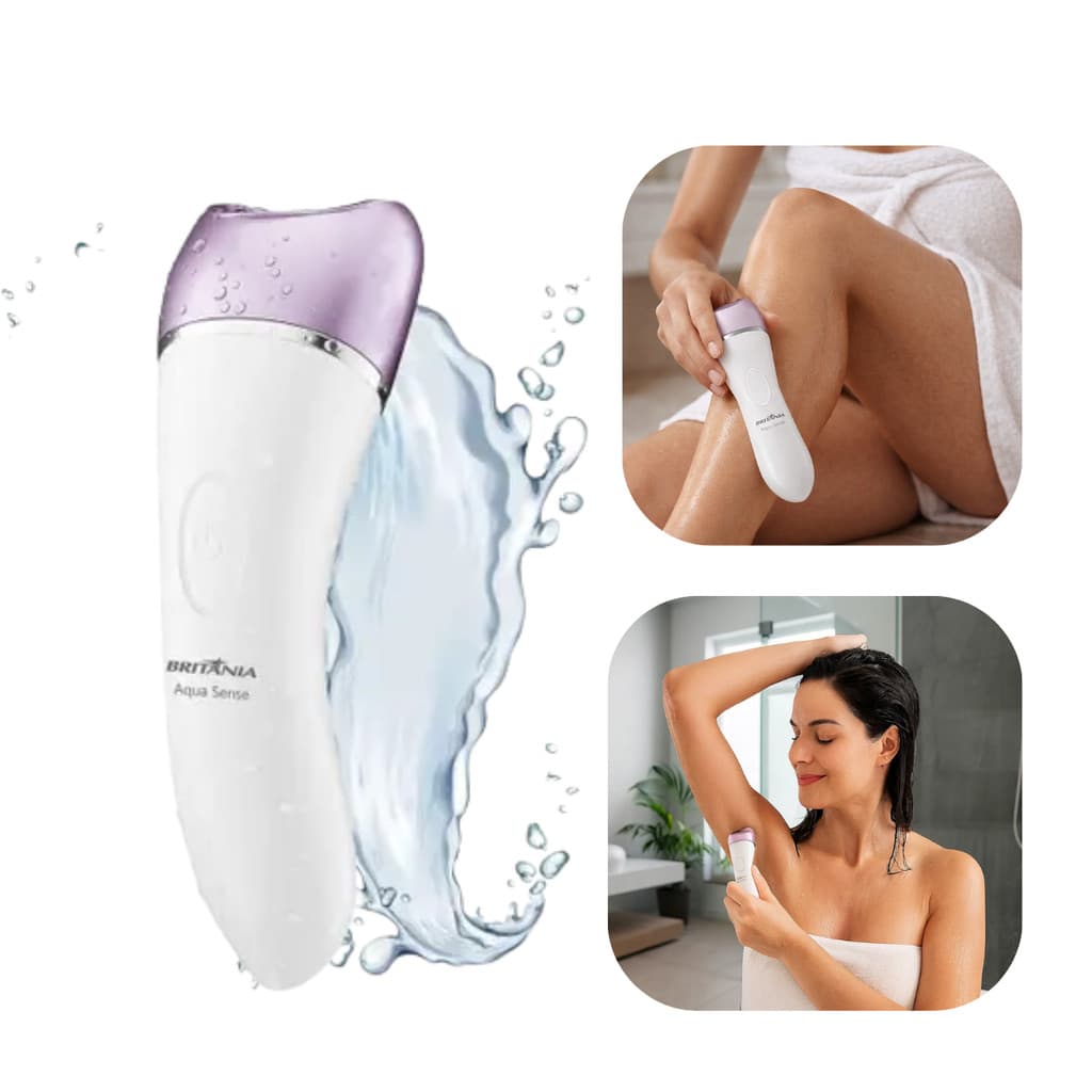 Depilador Elétrico Britânia Aqua Sense Bivolt Feminino