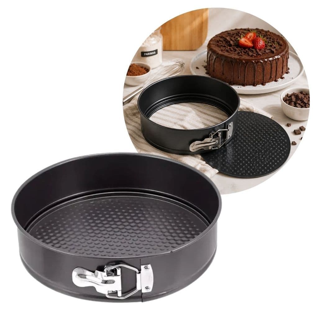 Forma Redonda Fundo Removível Aço Carbono Revestimento Teflon Antiaderente Prime 26cm - Quality House