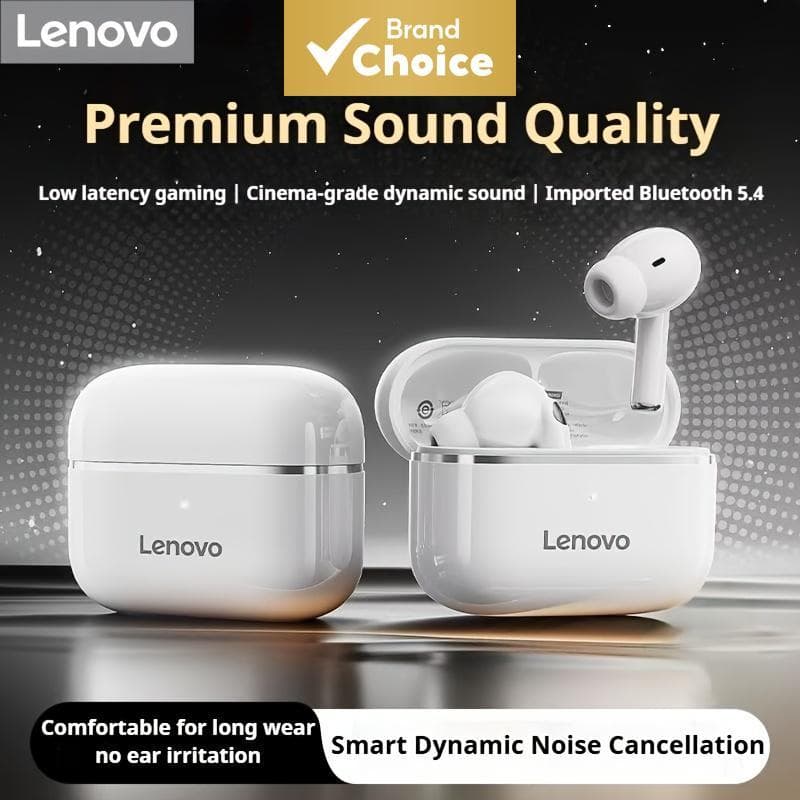 Lenovo EA230 100 Fones De Ouvido Sem Fio Preto Branco Bege Bluetooth 5.4 24H Bateria Life Para Jogos Música Uso Diário V