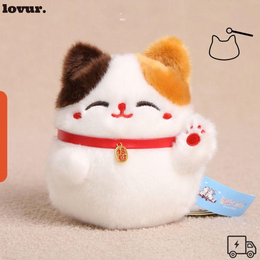 LOVUR Brinquedo De Pelúcia De Gato Da Sorte , Mascote Mão Balançando , Brinquedos Gatinho Boneca Fofa De Desenho Animado