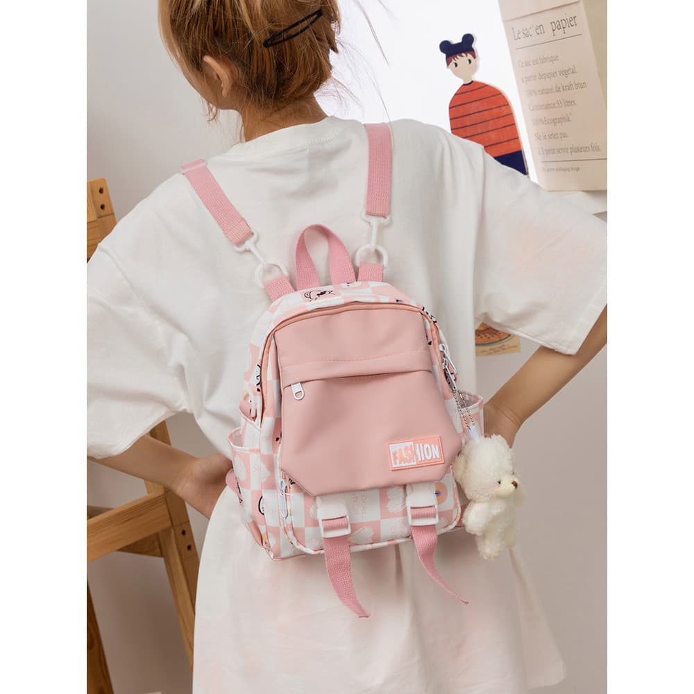 Crianças mochila meninas primavera saco de viagem bonito leve viagem estudantes da escola primária viagem lazer meninas