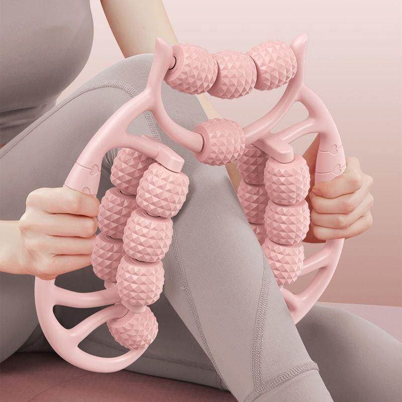 Japonês fogão anel perna braçadeira massageador novo rolo Mace espuma rolo fino grande pequena perna muscular relaxar