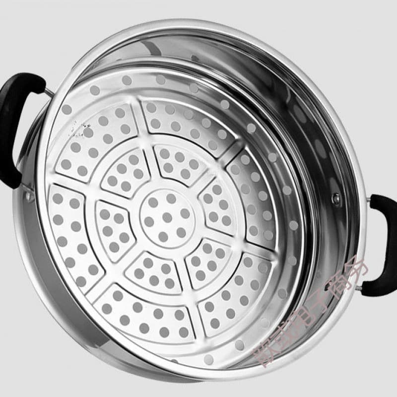 Vaporizador a vapor de aço inoxidável Camada de vapor doméstica Gaveta de grade de vapor Panela elétrica Wok Steamer Cag