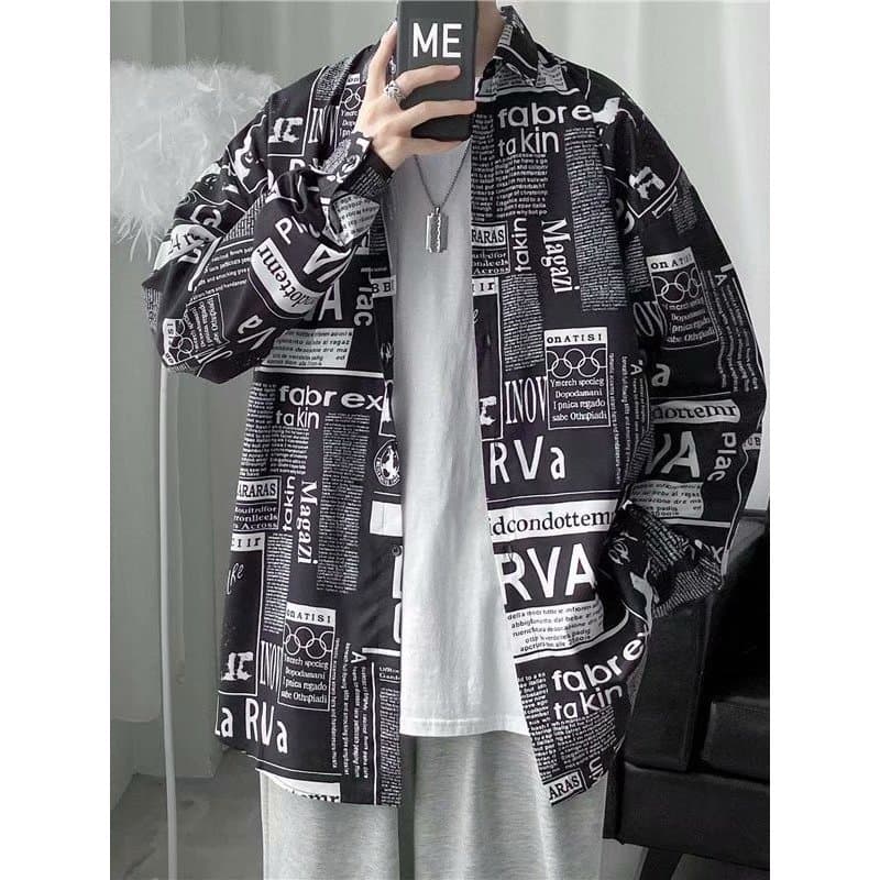 Hawaiii casal jornal flor camisa masculina rufião bonito de manga comprida primavera outono solto Street Wear Retro cami