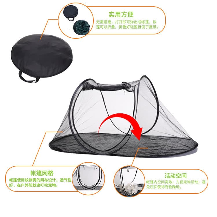 Tenda de abertura rápida sem instalação, cama de marcha, barraca única dobrável, cama de almoço, rede à prova de insetos