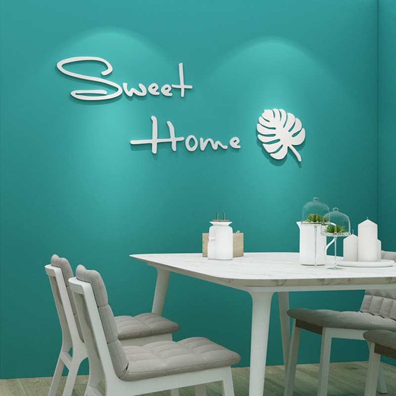 Nordic mesa de jantar inglês carta adesivos quarto sala jantar decoração da parede adesivos sala estar sofá TV fundo par