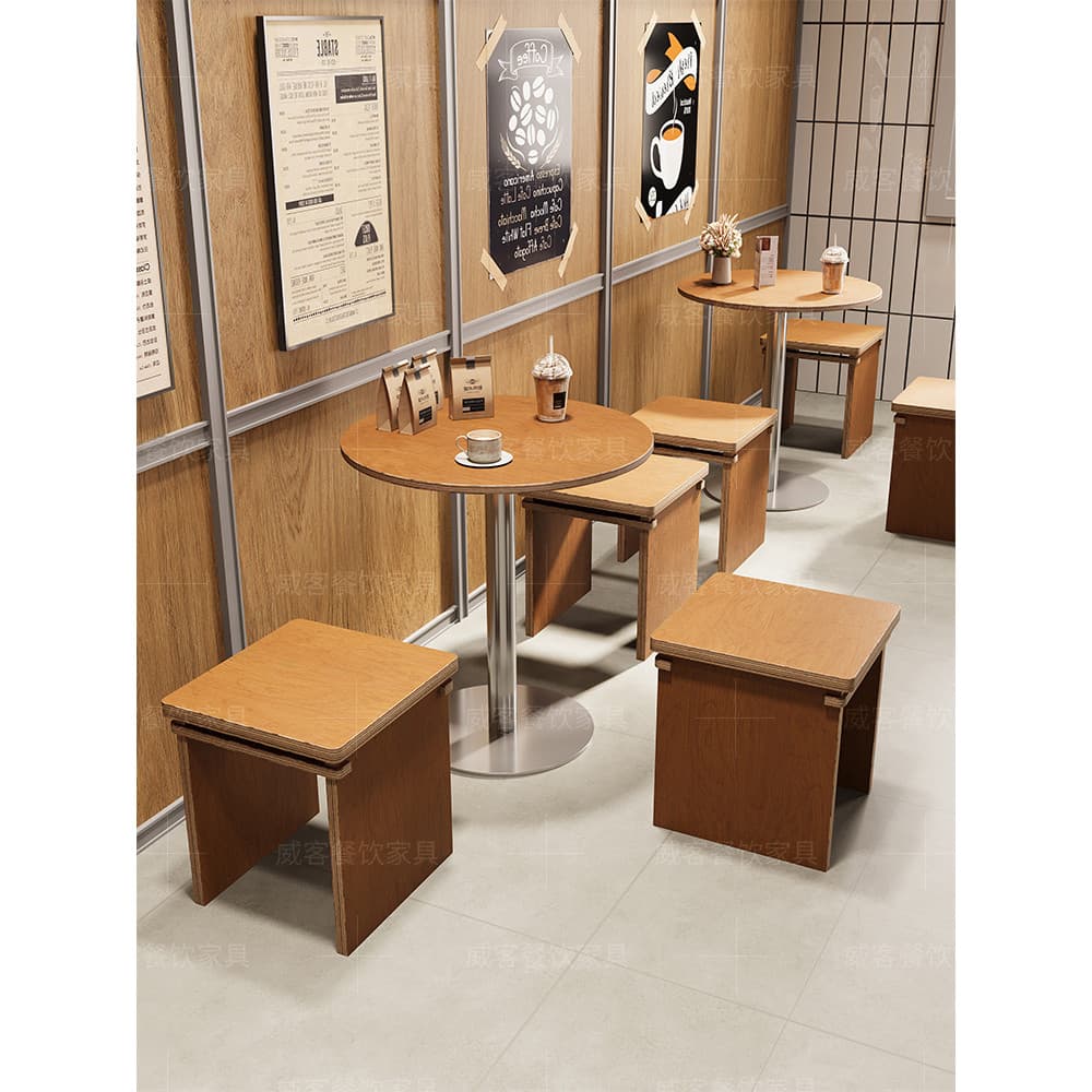 Ocean Board mesa cadeira combinação influenciador coreano Catering móveis café leite loja de chá bolo mesa