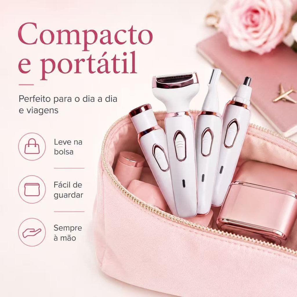 Novo Aparador Barbeador Removedor Multi-funcional 4 Em 1 De Axila Pêlos Sobrancelha Elétrico Pronta Entrega