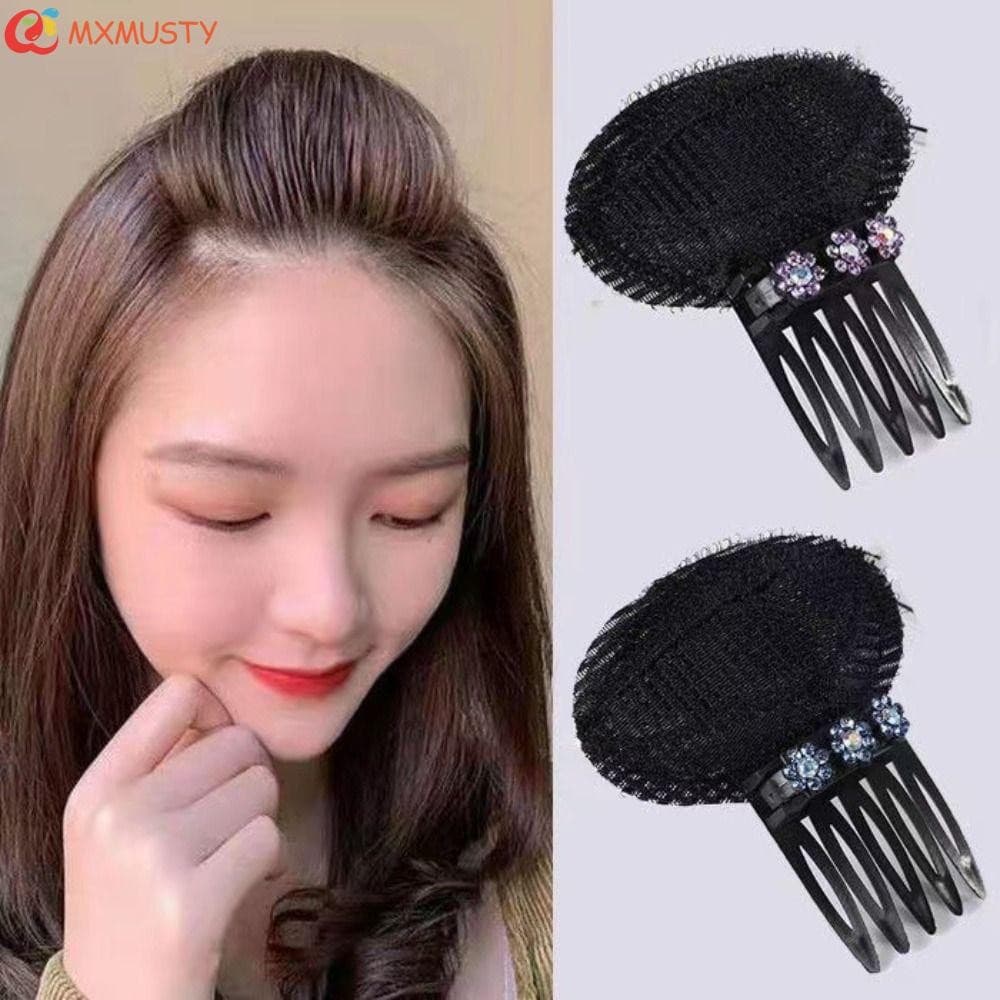 MXMUSTY Almofada De Cabeça De Cabelo Puff , Esponja Invisível DIY Ferramenta De Estilo , Flor Volume Grampo