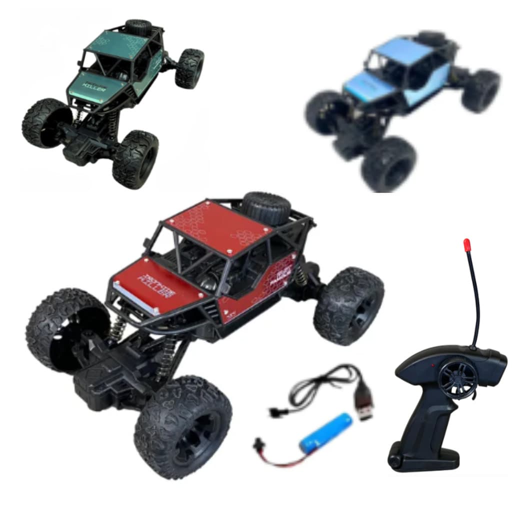Carrinho Big Foot Controle Remoto 4x4 Recarregável Off Road