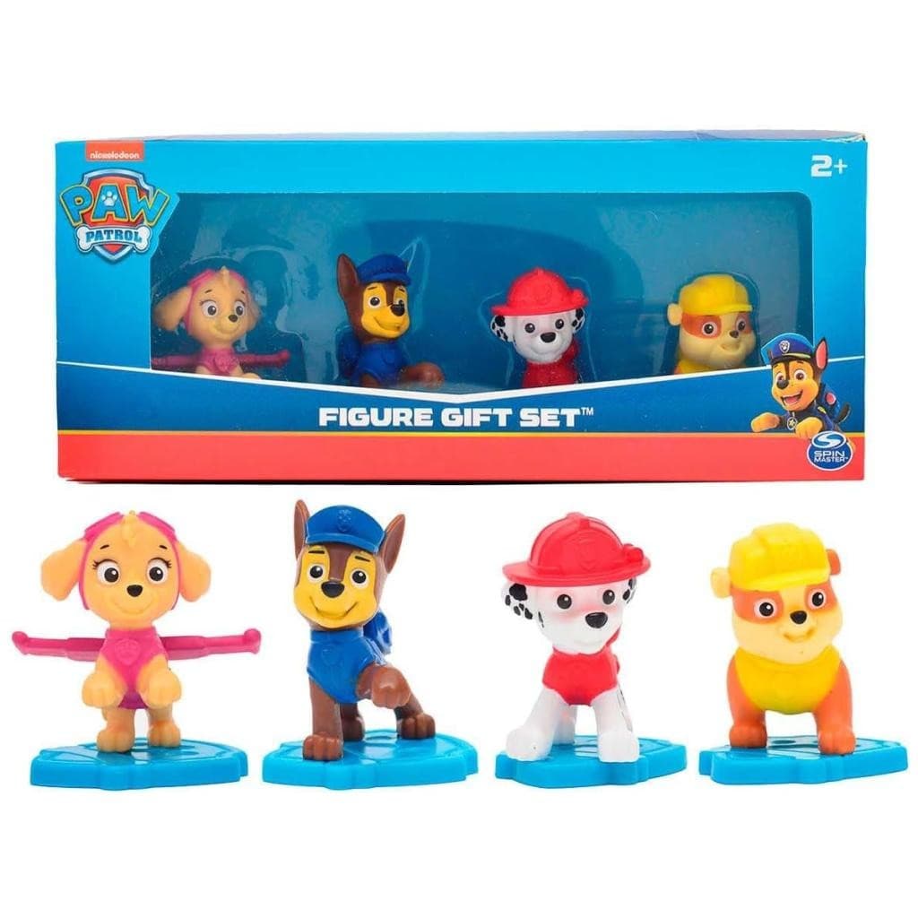 Brinquedo Infantil Conjunto 4 Mini Figuras Patrulha Canina Gift Set Sunny Personagens Criativos Colecionáveis