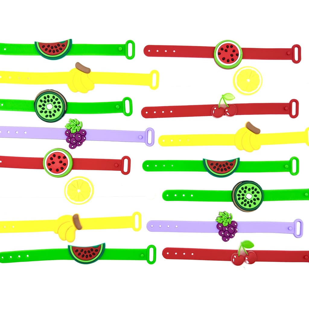 Pulseira De Frutas 10peças Lembrancinha Frutinhas Tema Festa