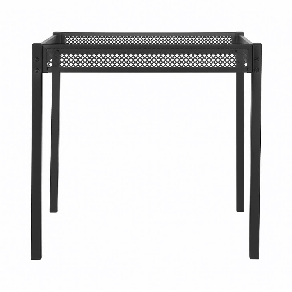 Base para Mesa Quadrada Decorlidi Pé Perna Aço Preta