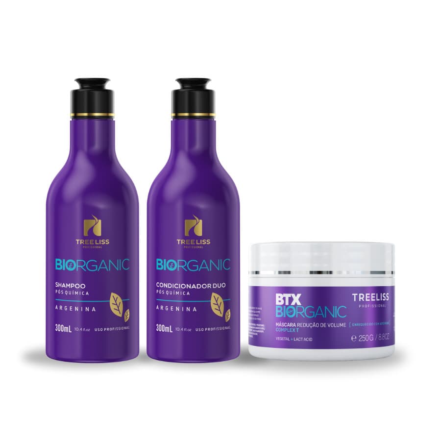 Kit Hidratação Shampoo, condicionador e máscara Biorganic