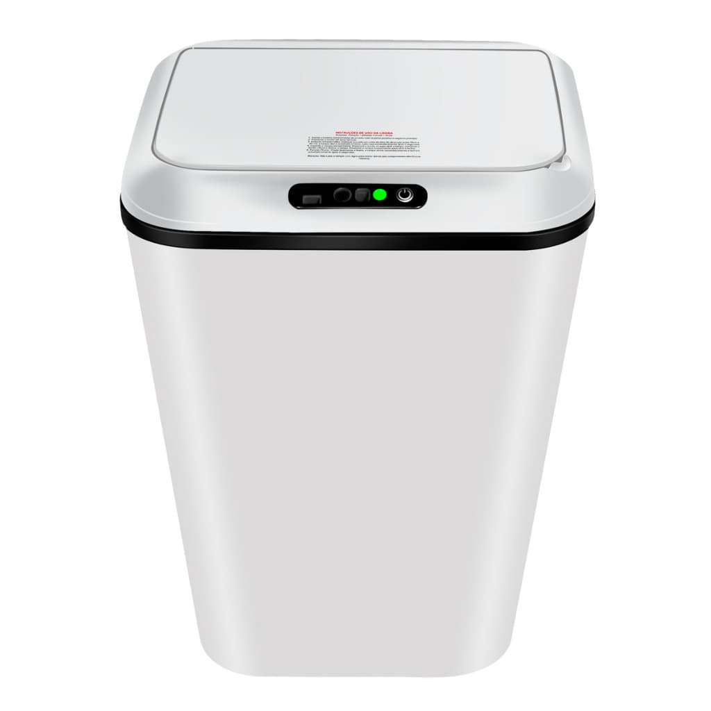 Lixeira Sensor Automática Inteligente de Banheiro Cozinha Escritório Capacidade 16 Litros