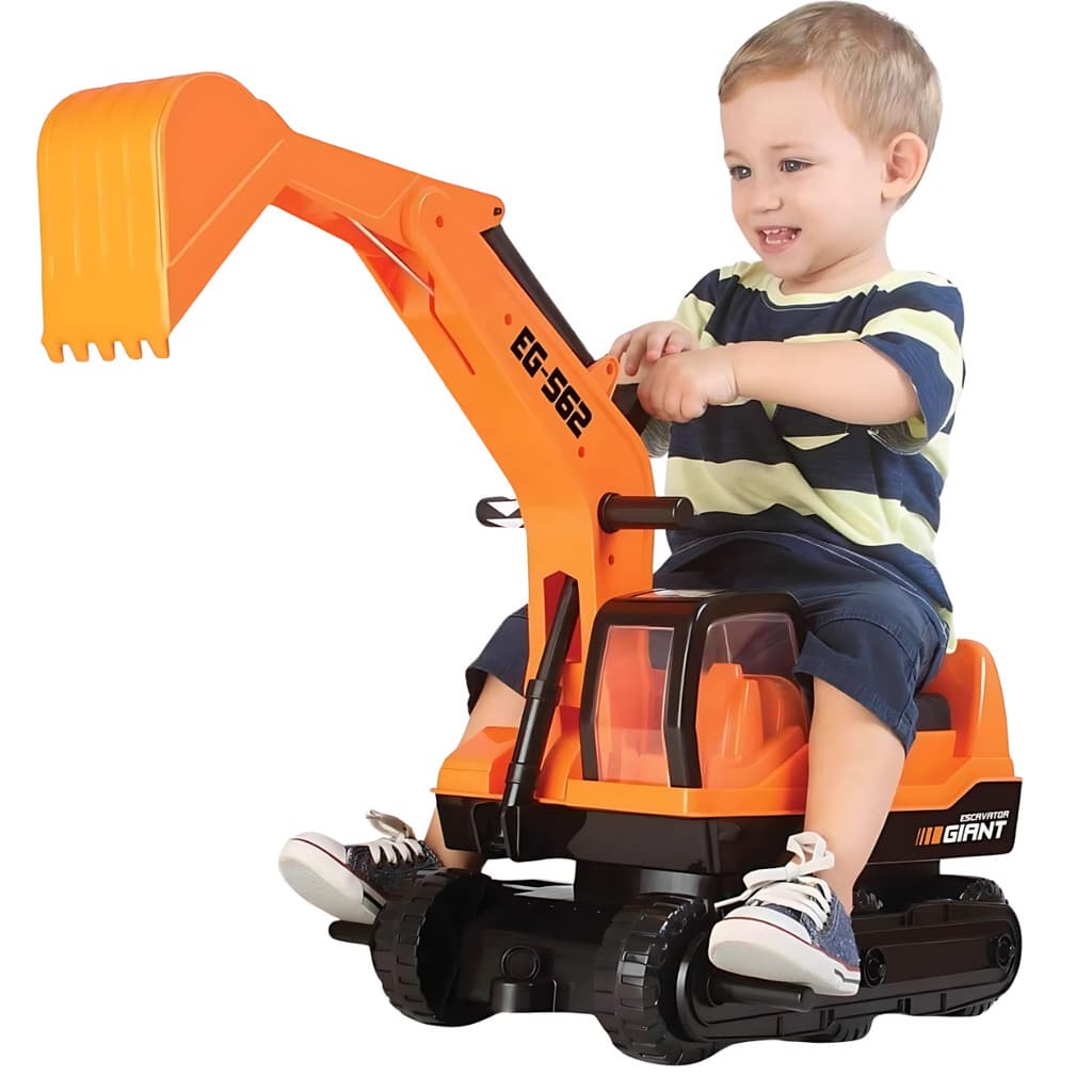 Trator Escavadeira De Brinquedo Giant Excavator Roma Infantil Menino Carrinho Grande