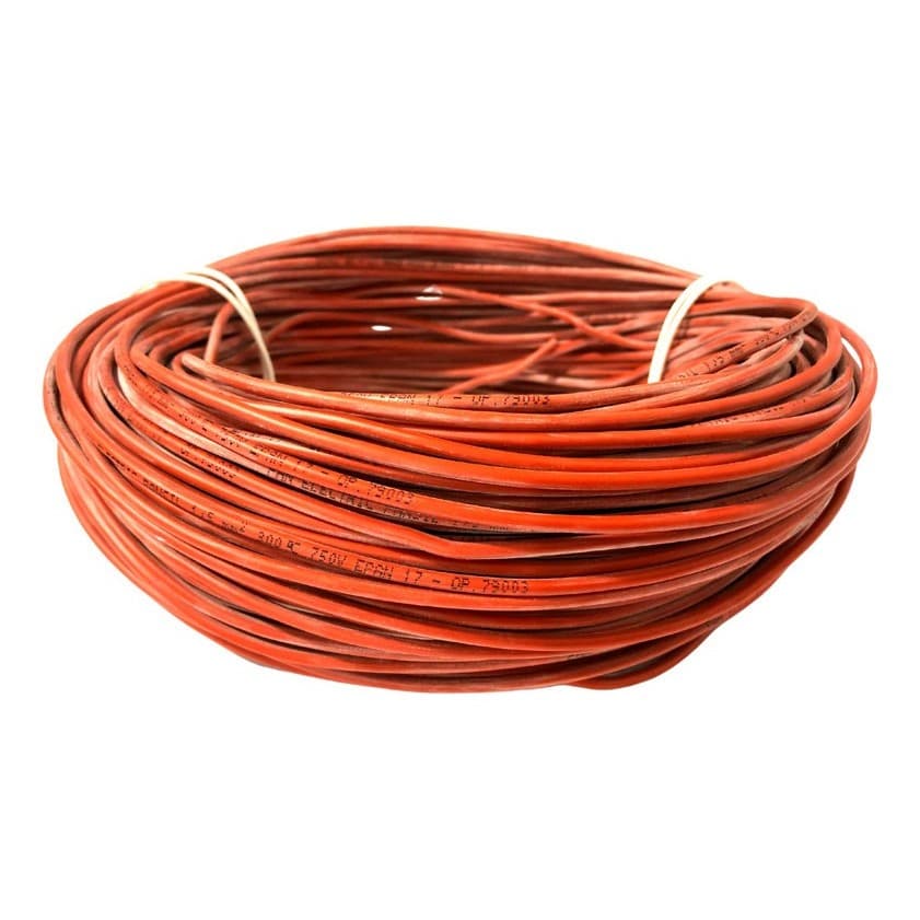 Cabo Fio Silicone 300°c 1,5mm 10 Metros Elétrico