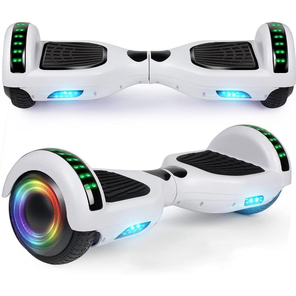Overboard Infantil 6.5" 600W LED Bluetooth Bateria 2.4Ah 10-15km Autonomia Portátil para Crianças Adultos Lazer Seguro