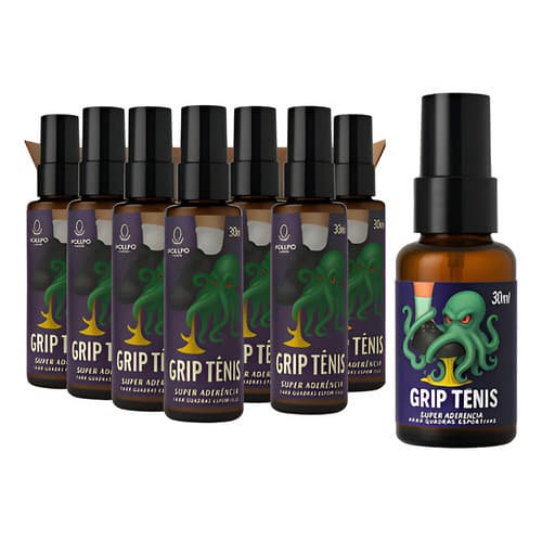 Kit 8 Unidades Spray Grip Tênis Poulpo Sports Original 30ml Premium