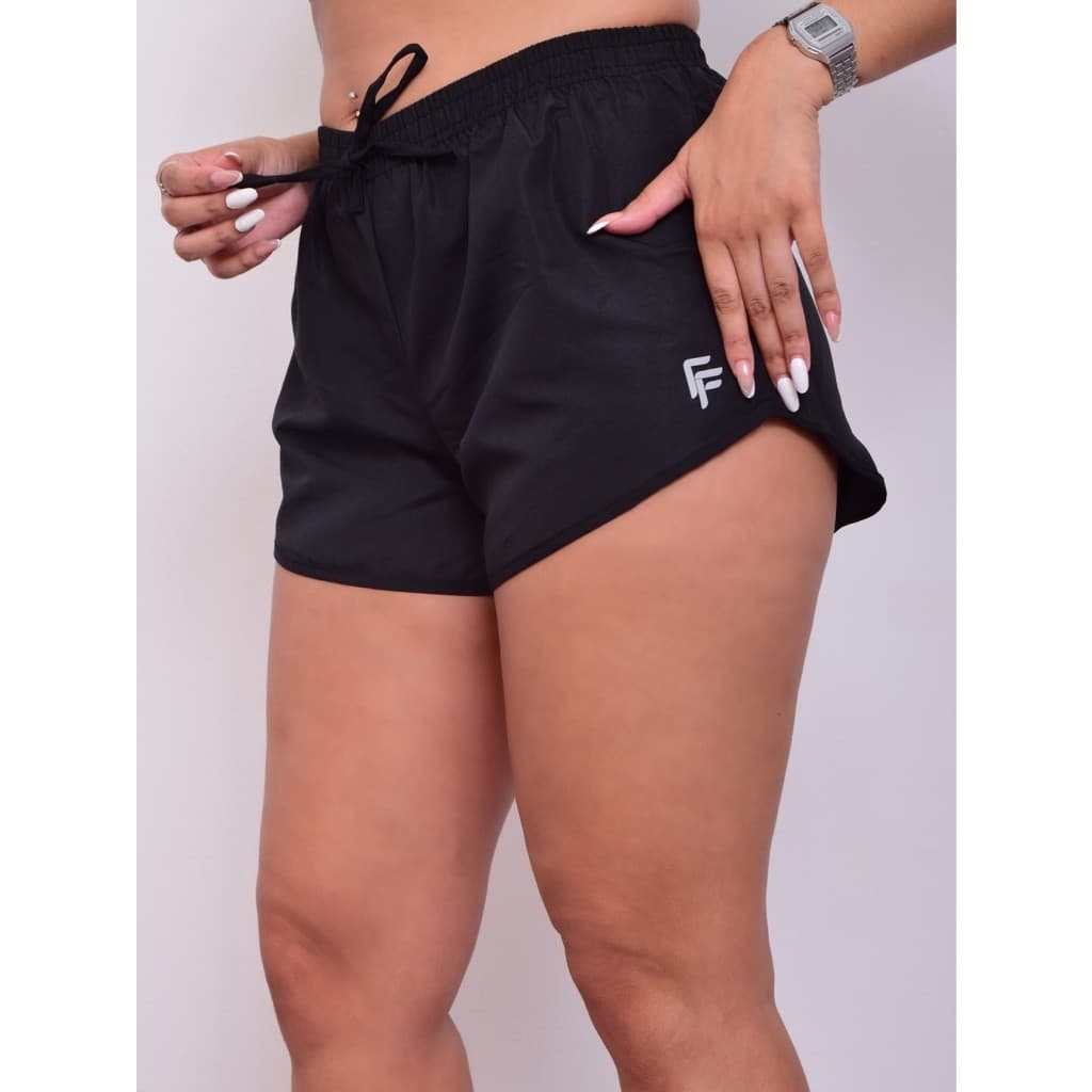 Shortinho Tactel Feminino Academia Verão Casual Soltinho