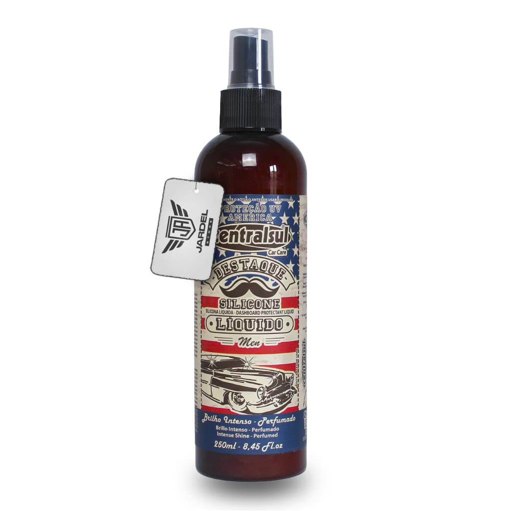 Restaurador Plástico Destaque Silicone Spray Men 250 ml Centralsul
