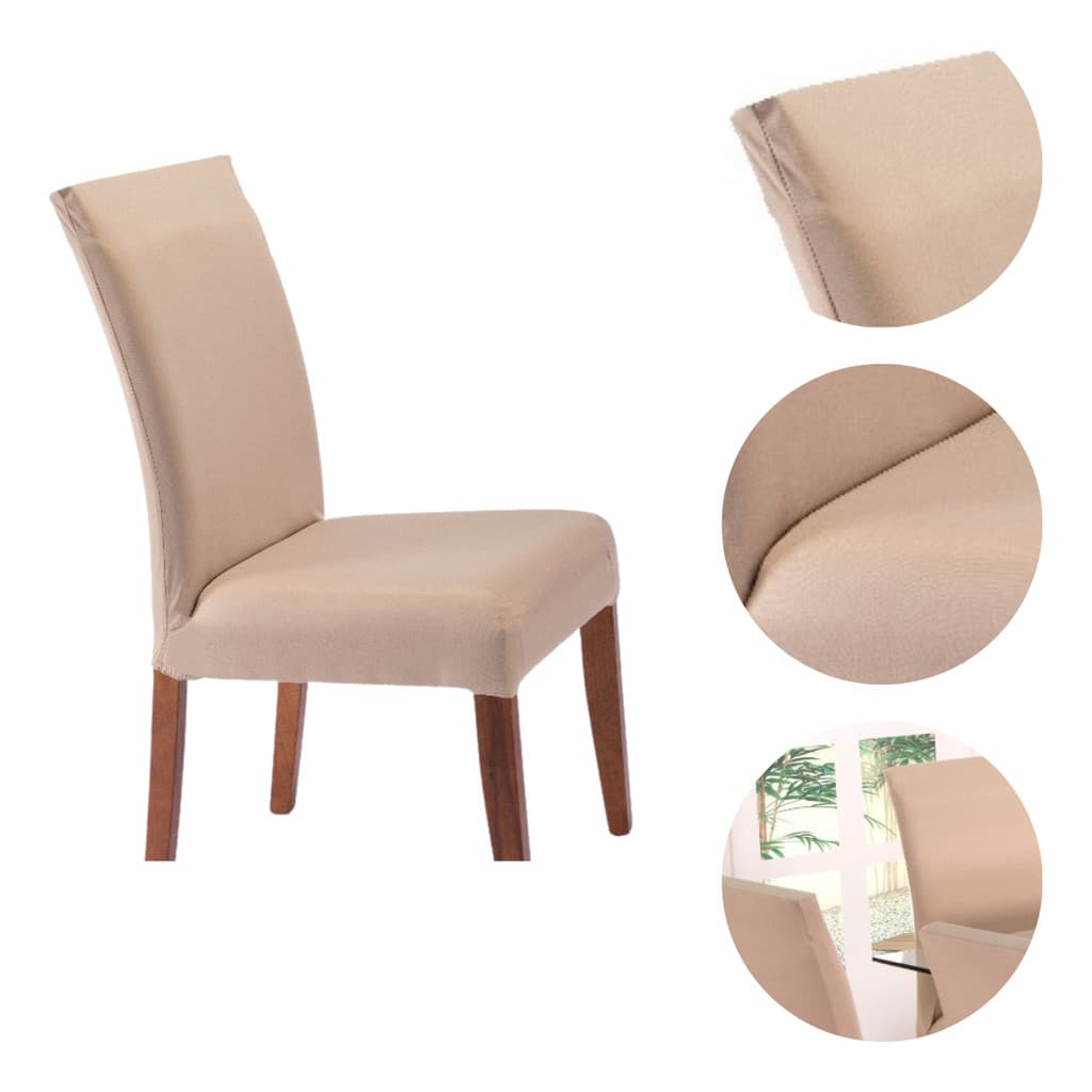 Kit 8 Capas Para Cadeira Jantar Malha Com Elástico Oferta