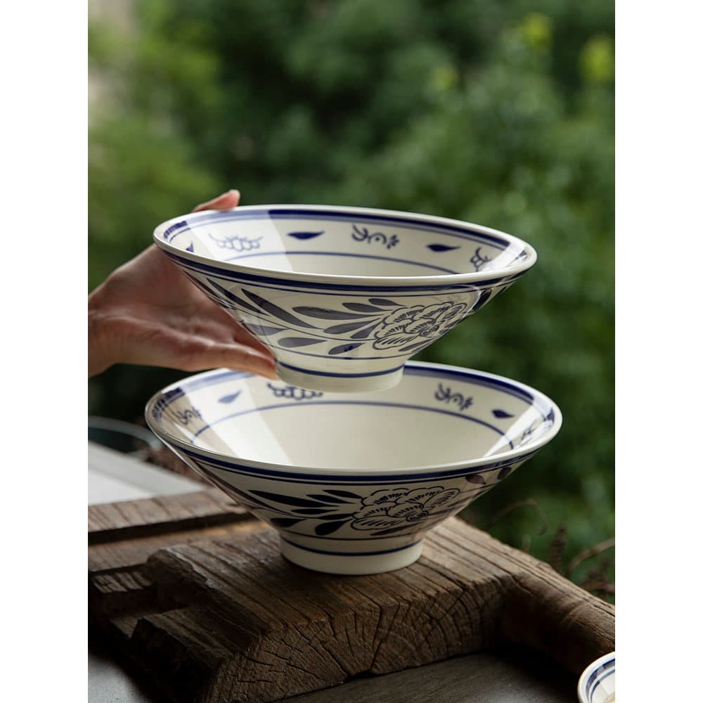Estilo japonês quatro estações Retro chinês talheres Underglaze cor panela quente tigela de tempero tigela de macarrão t