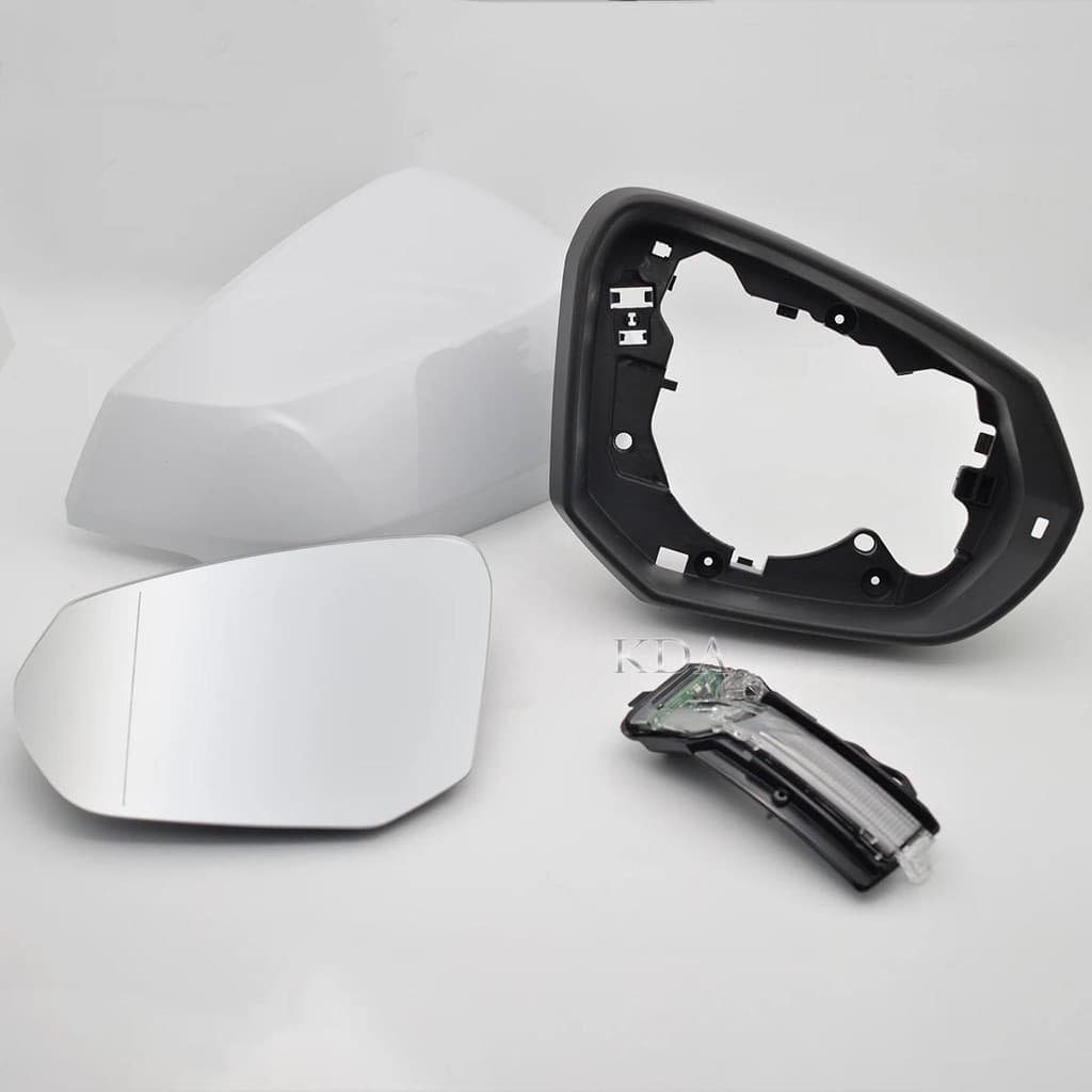 Auto Esquerda Direita Aquecida Asa Traseira Espelho De Vidro Quadro Turn Signal Light Lâmpada Para Audi Q3 Q2 2018 2019