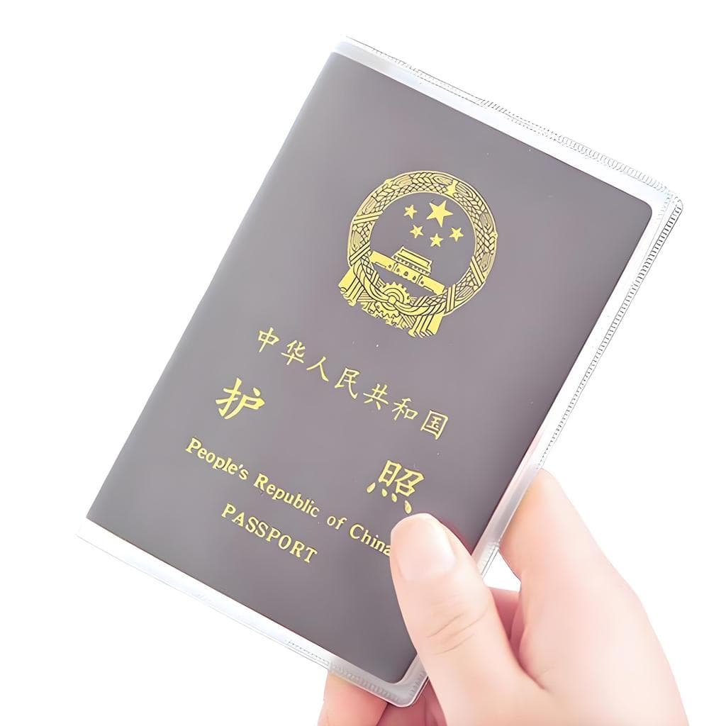 Capa protetora para passaporte, capa protetora para passaporte, porta-passaporte, transparente, à prova d'água, para via