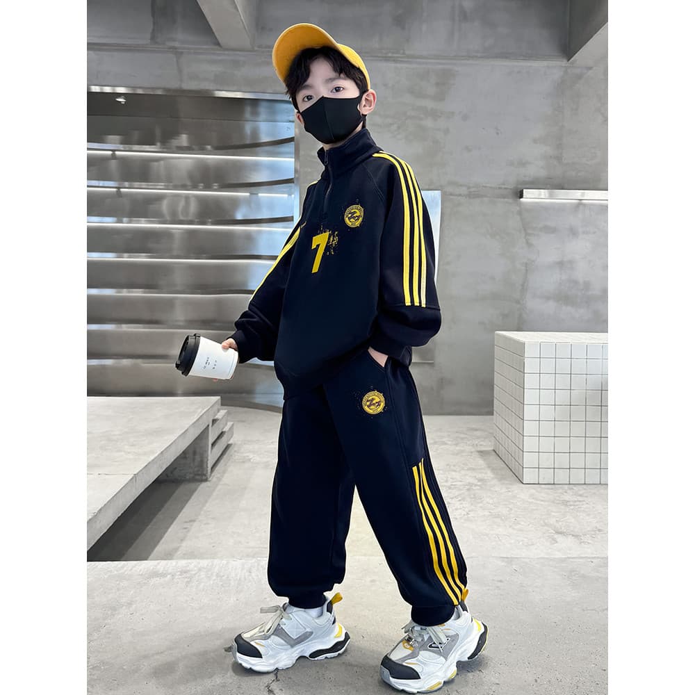 Crianças crianças roupas meninos outono roupas terno 2026 novo estilo primavera outono estilo médio grande crianças espo