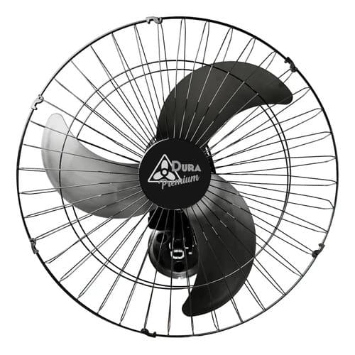 Ventilador Parede 60 Cm Turbo 210w Potente Forte Silencioso 50 Cm Preto 127/220v Prata Plástico