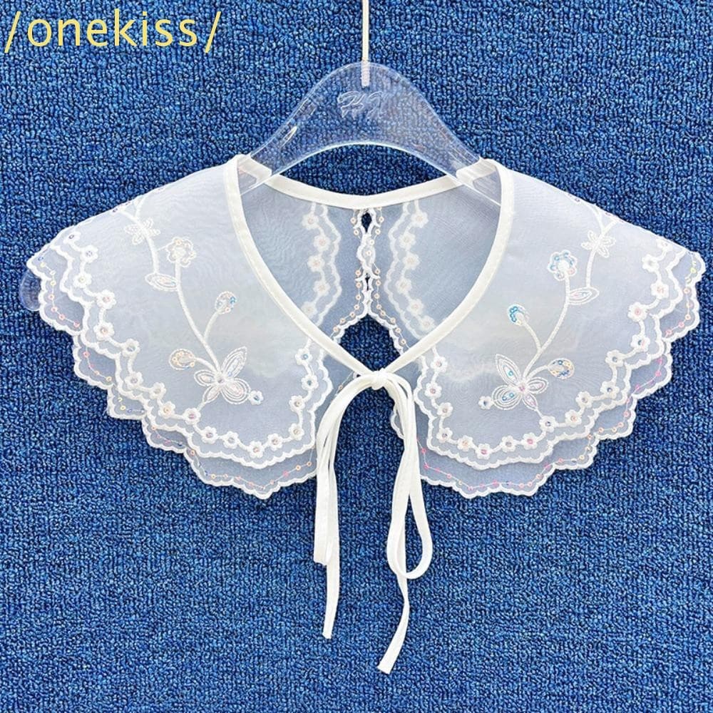 KISS1 Gola De Renda Feminina , Camisa Destacável De Roupas Femininas Bordadas , Infantis Da Moda , Falsa
