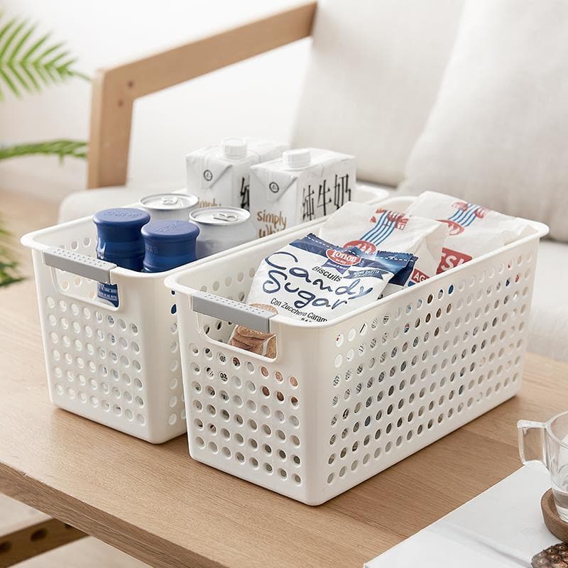 Cozinha organizar armazenamento retangular Rattan 20cm banheiro 40cm caixa de armazenamento Desktop estilo japonês cor s