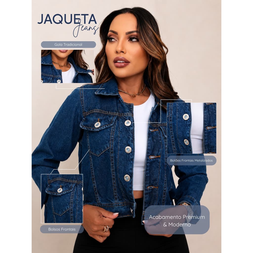 Cropped Feminino moda jeans