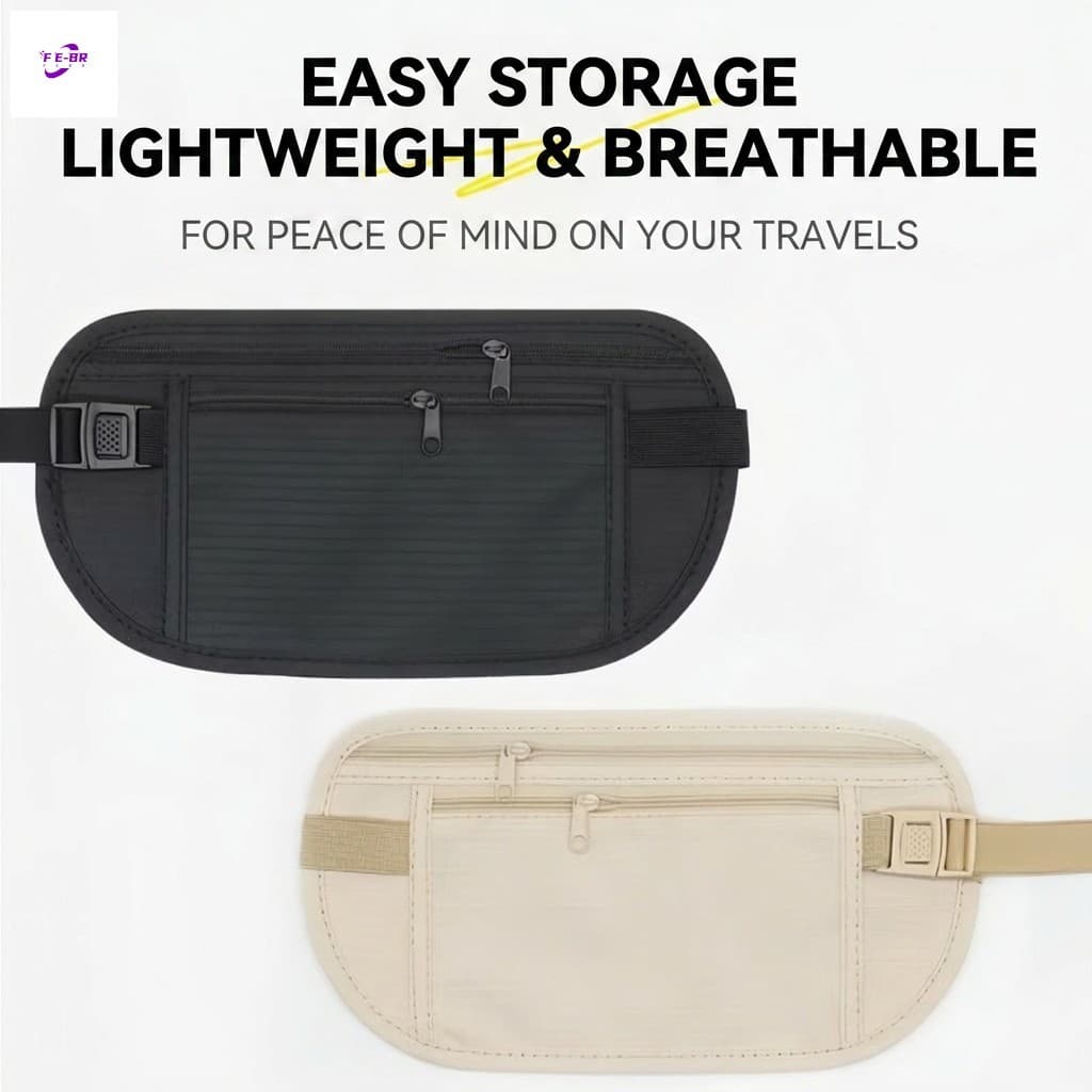 Bolsa De Cintura Esportiva Antirroubo – Identificação De Telefone Invisível Ultrafina Para Homens E Mulheres Correndo Ao