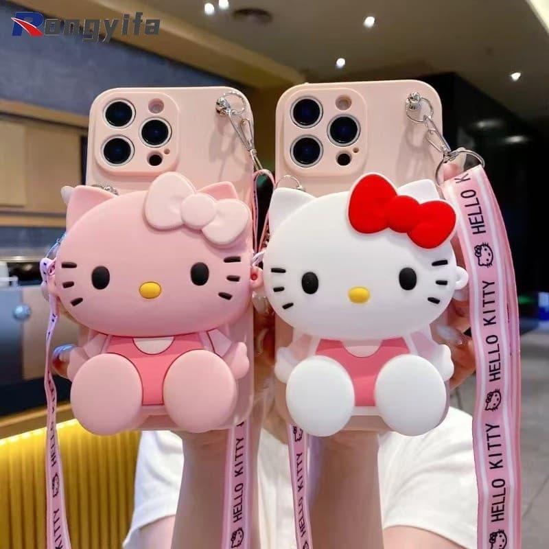 Capa De Telefone Carteira Hello Kitty Para Xiaomi 13 13T 12 12X 12T 12S 11T Mi 11 10 Ultra 10S 10T 9 Lite 9T Pro 8 SE 6