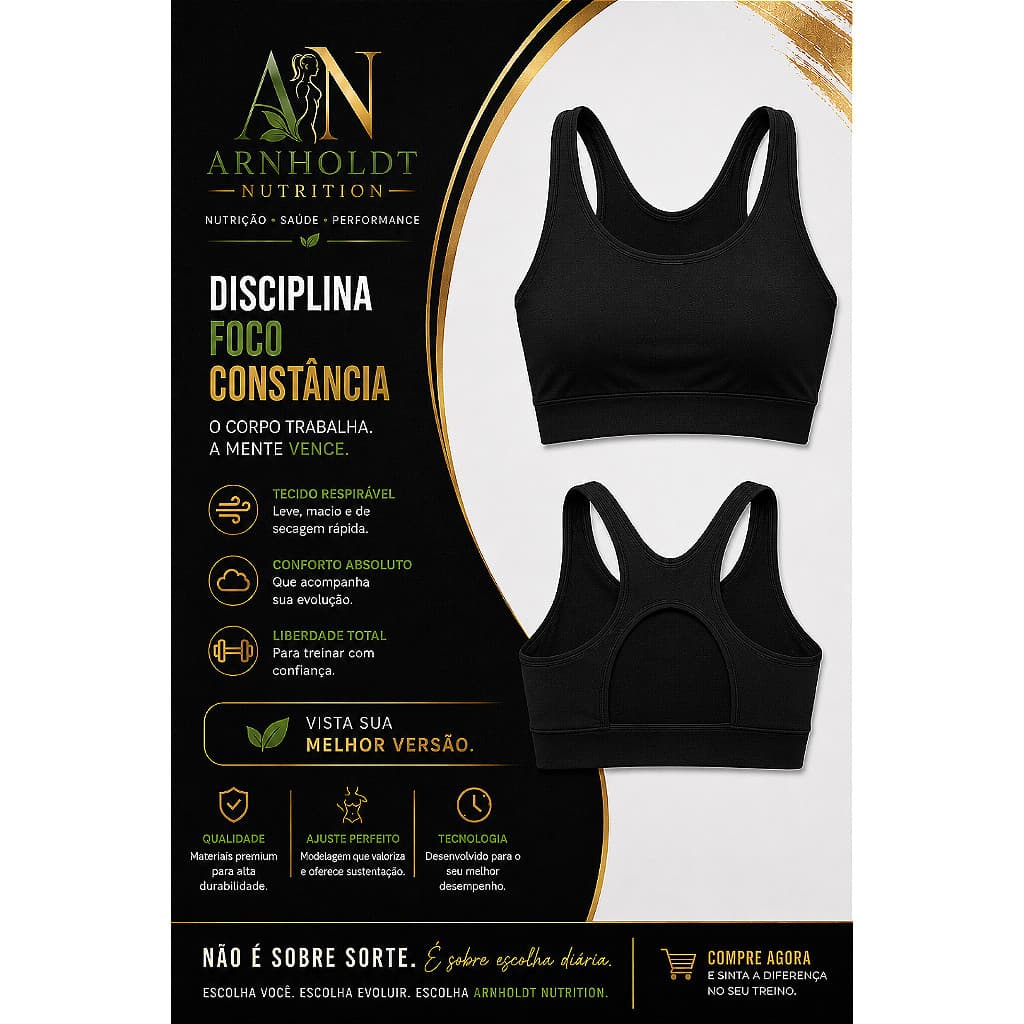Top Fitness Essence Preto – UNICO