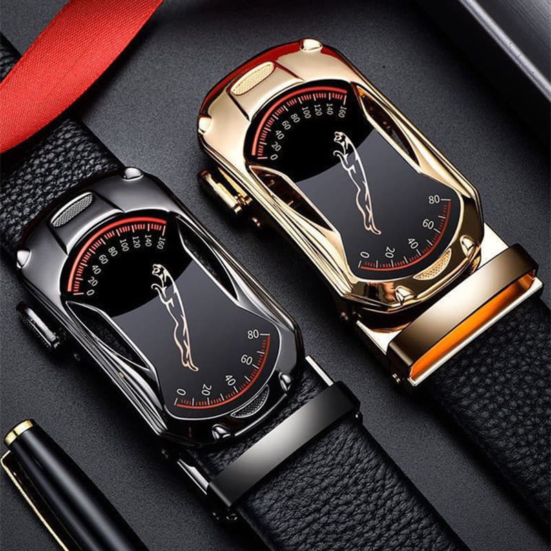 Marca de luxo masculino couro genuíno fivela automática cinto moda preto 105 110 115 120 125cm