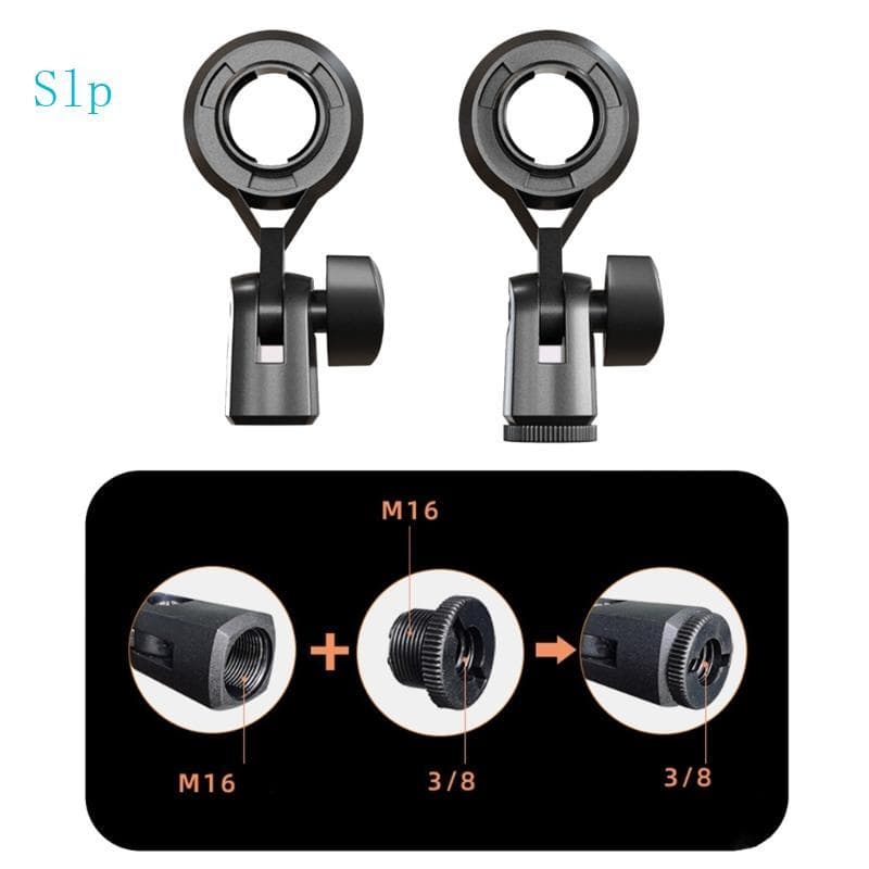 Slp Suporte Microfone Ajustável, Clipe, Montagem Braçadeira, Conversão Rosca Computador À Prova