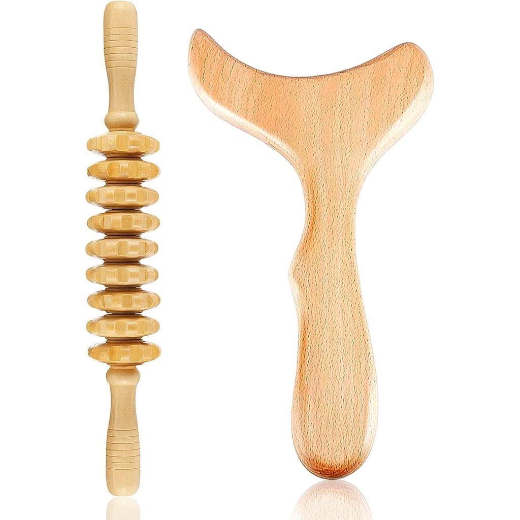 Ferramentas de Massagem para Terapia com Madeira, Kits de Gua Sha de Madeira, Kit de Maderoterapia, Ferramentas para Esc