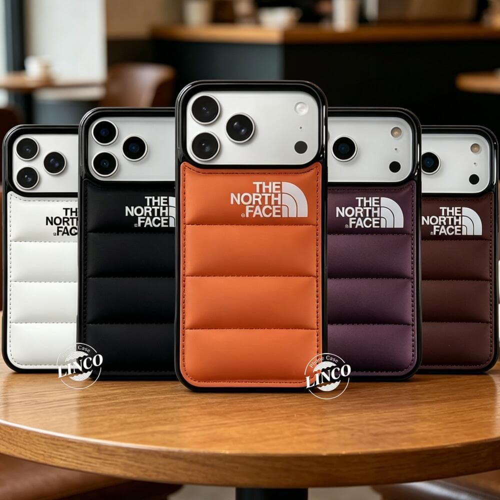 Jaqueta De Luxo The Puffer Case Para iPhone 17 16 15 14 13 12 11 Pro Max Capa De Silicone À Prova De Choque