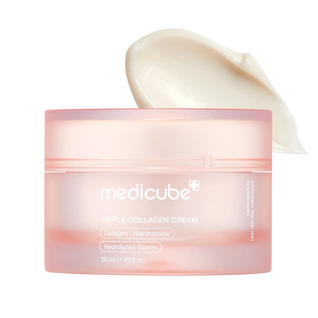 [medicube] Creme de Colágeno Triplo (Colágeno+Ácido Hialurônico+Niacinamida+Manteiga de Karité) l Hidratante Hidratante