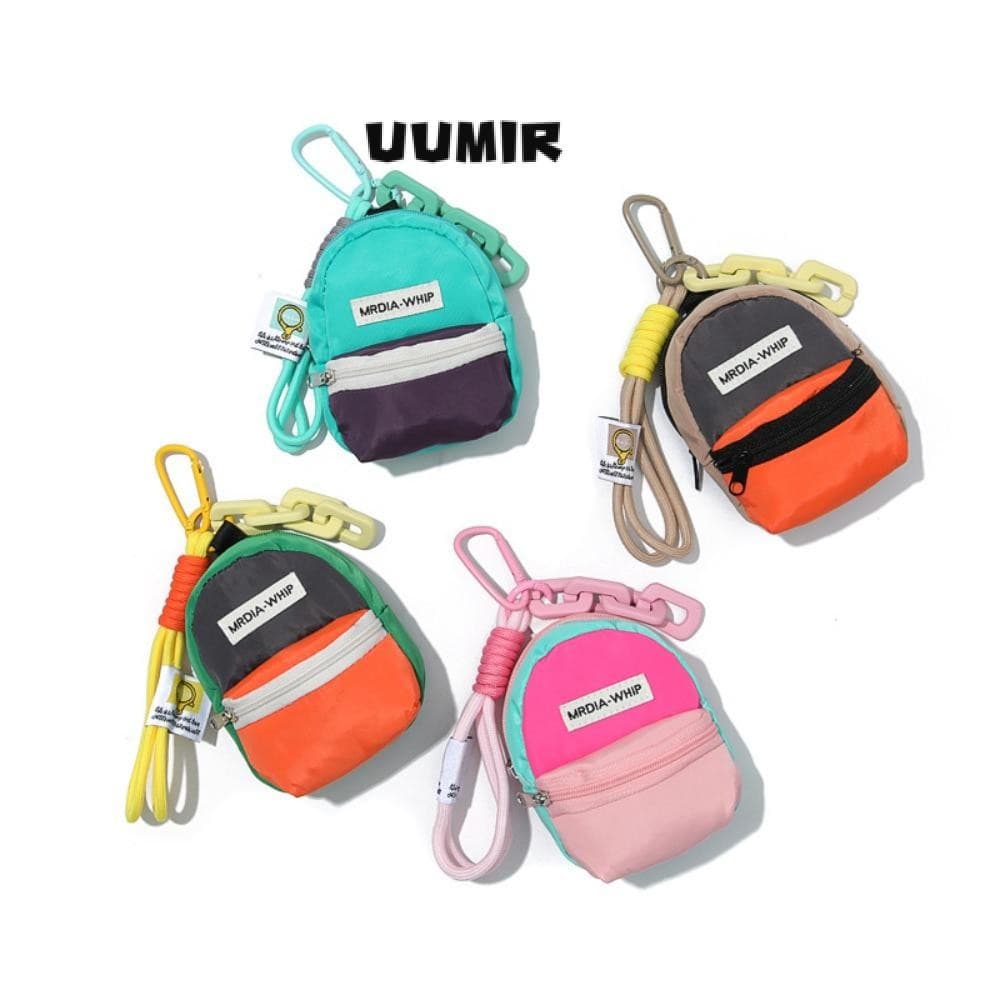 Bolsa Carteira Umir , Mini Porta-Moedas Com Chaveiro , Portátil Zíper Kawaii | Pingente De Livro Colorido Ao Ar Livre