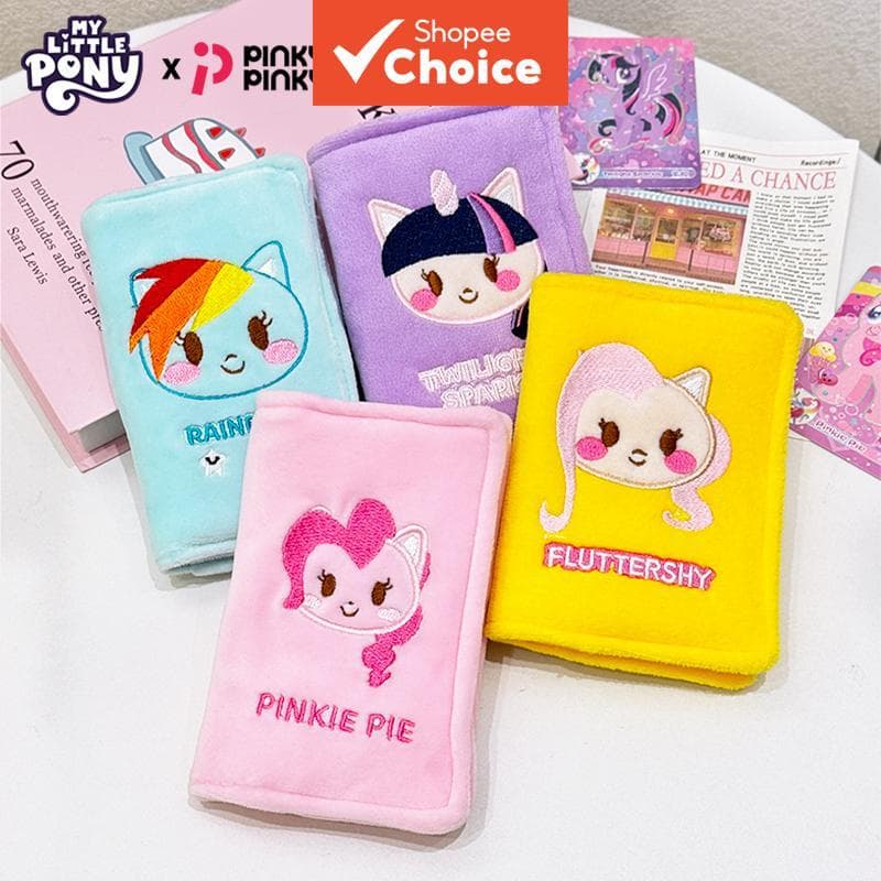 Porta-passaporte e porta-cartões de identificação My Little Pony, Twilight Sparkle Fluttershy, acessório portátil fofo