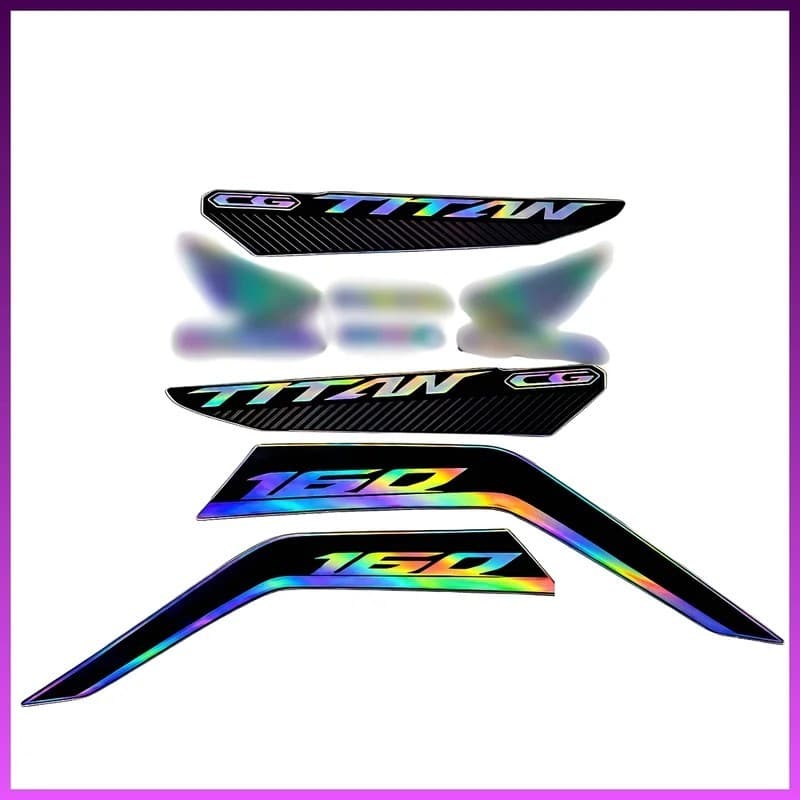 Adesivos Holográficos Titan 160 2022 até 2024 – Alto Brilho Premium e Visual Moderno