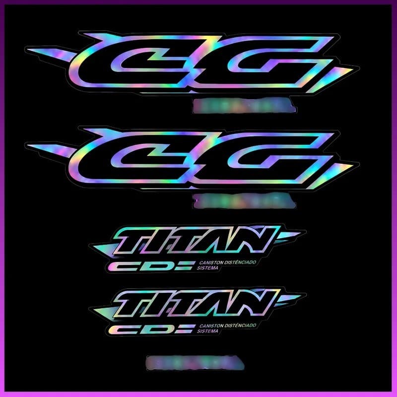 Adesivos Holográficos Titan 1997 – Alto Brilho Premium e Visual Personalizado
