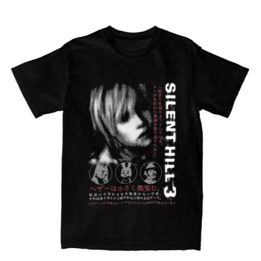 Camiseta Camisa Blusa Unissex Algodão Silent Hill 3 Men Women Horror Game