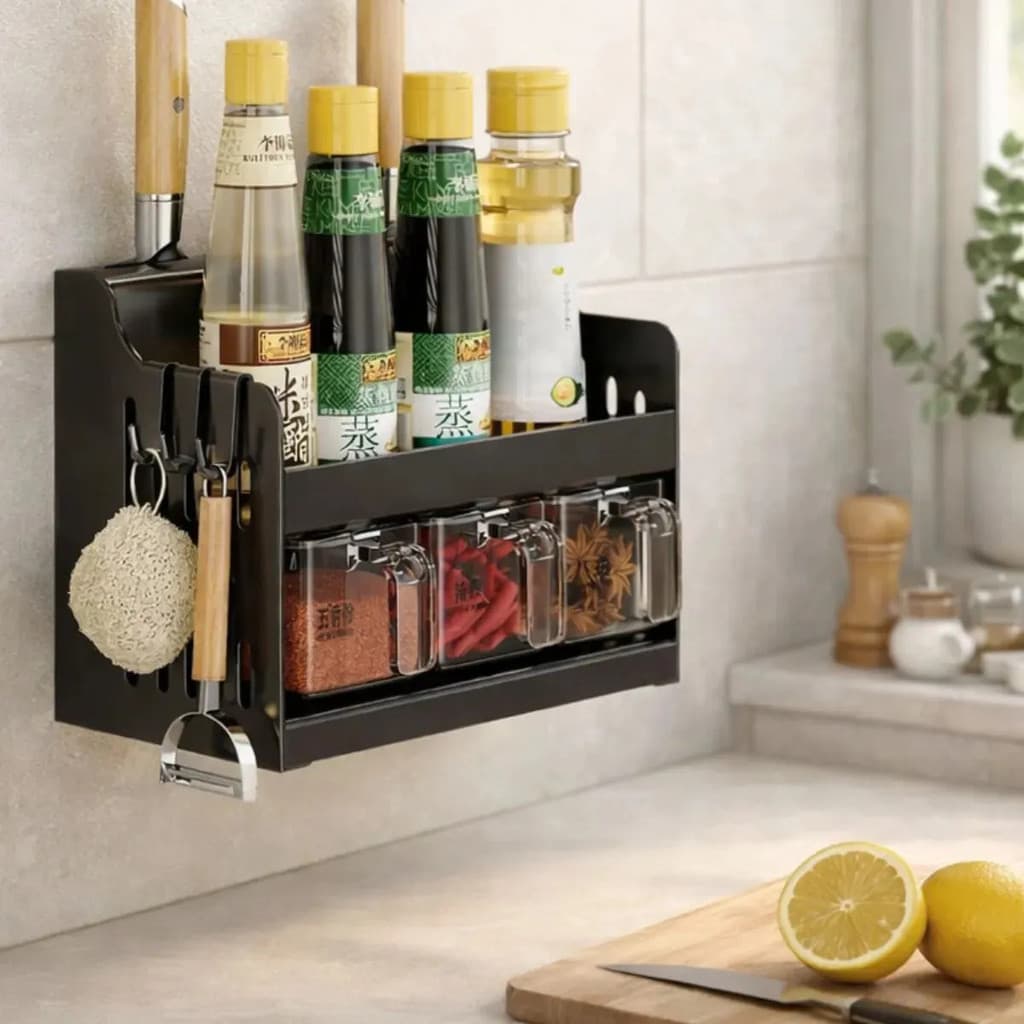 Porta Temperos Condimentos Multiuso Churrasqueira Cozinha Utensílios