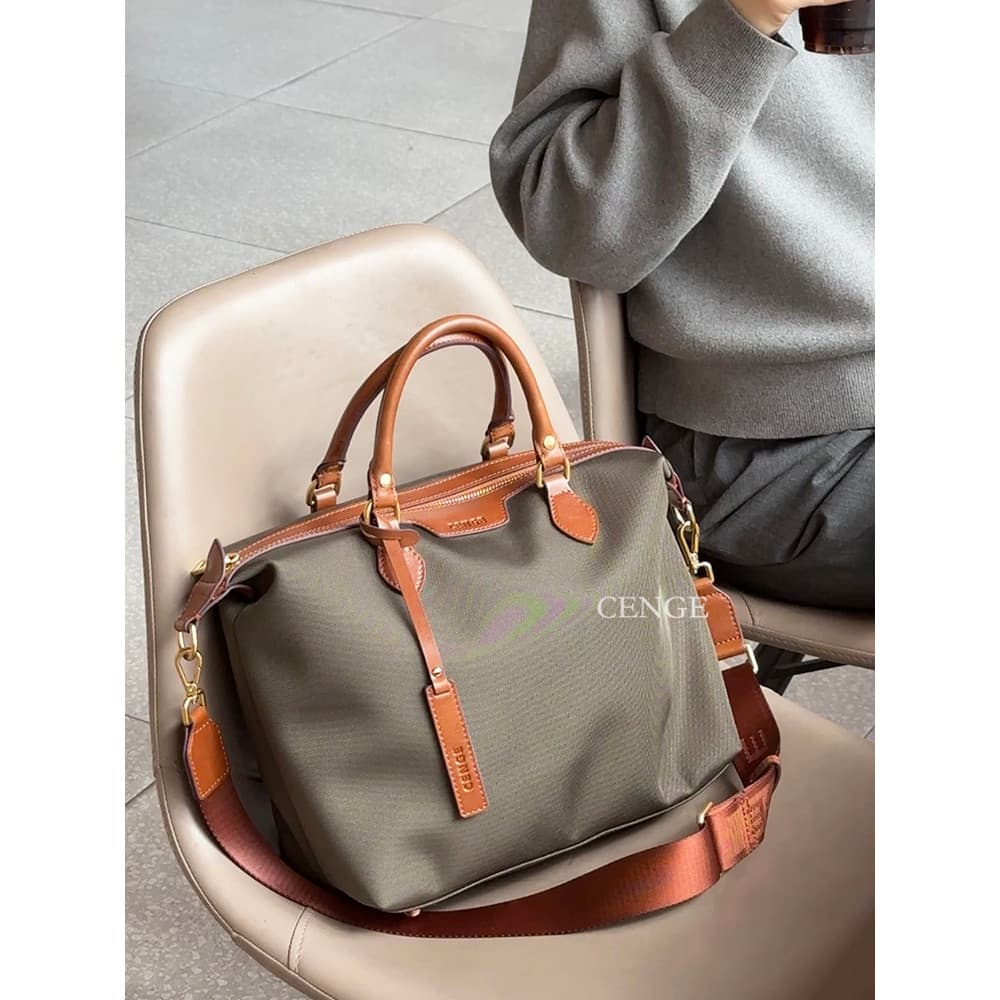 CENGE Leve Nylon Pano Sacola Ombro Crossbody Grande Capacidade Bolsa de Viagem Portátil Academia Bolsa Computador Bolsa