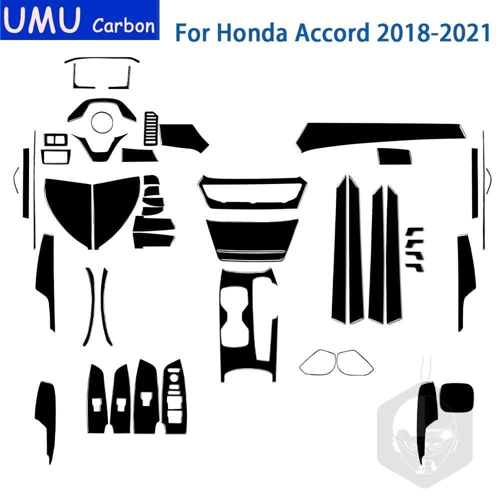 Para Honda Accord 2018 2019 2020 2021 Acessórios Do Carro Preto Plástico Saída De Ar Engrenagem Instrumento Porta Guarni